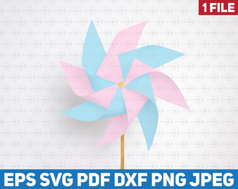 Download DIY Paper Flower Pinwheel Svg file Wind vane cut file ...