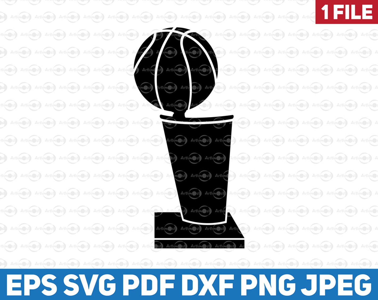 NBA Larry O'Brien Trophy Cup 2020 Clipart Svg NBA | Etsy