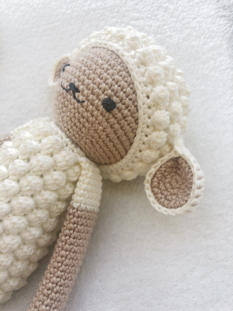 Crochet lamb pattern PDF first baby toy tutorial Etsy