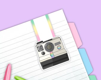 90's Polaroid Magnetic Bookmark | Book Lover Gift for Reading | Fun Nostalgic Gift for 80's or 90's Teen | 90s