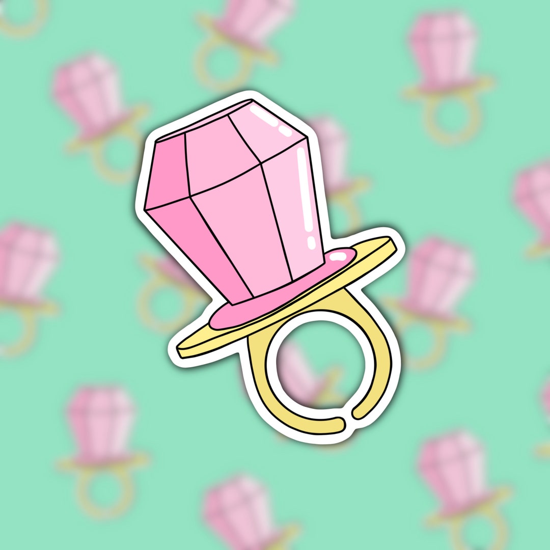 90's Childhood Candy Dummy Ring Sticker Food Decal Decal for Window or