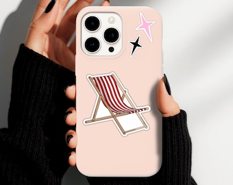 Deckchair Sticker | British Seaside Summer Vacation Vinyl Decal