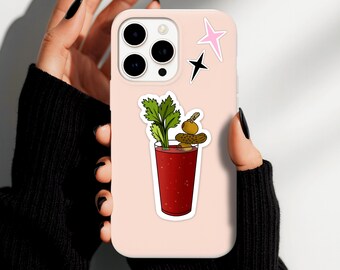 Bloody Mary Cocktail Die Cut Sticker for Laptop/Journal/Water Bottle