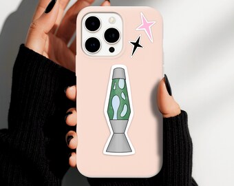 Retro Lava Lamp Sticker: 90s Die Cut Vinyl Waterproof Decal