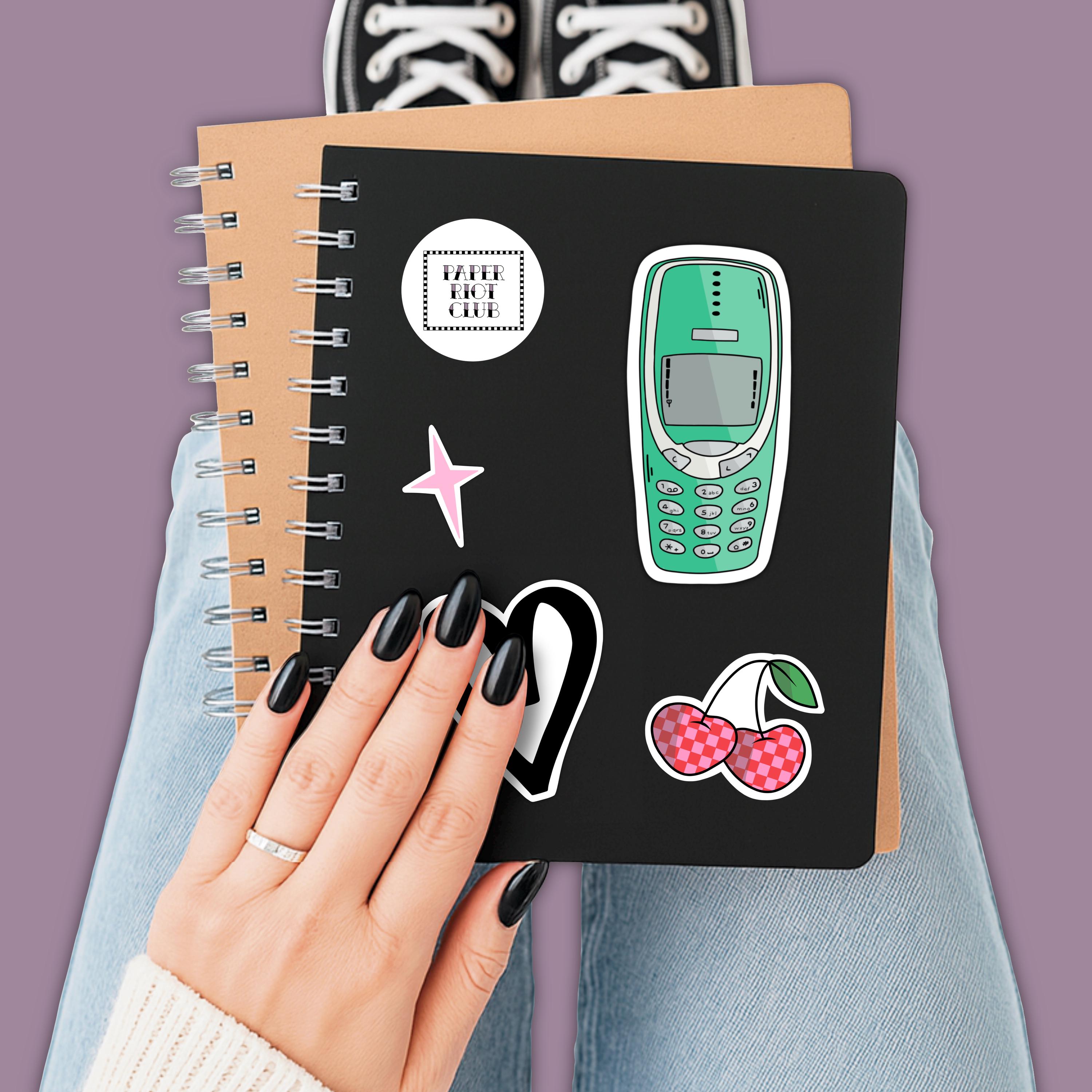 Cell Phone Target Sticker Mobile Phone Sticker | 00's Decal for Journal, Laptop or Mirror - Etsy