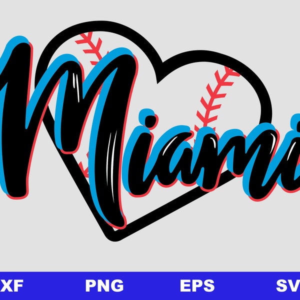 MIAMI Baseball SVG