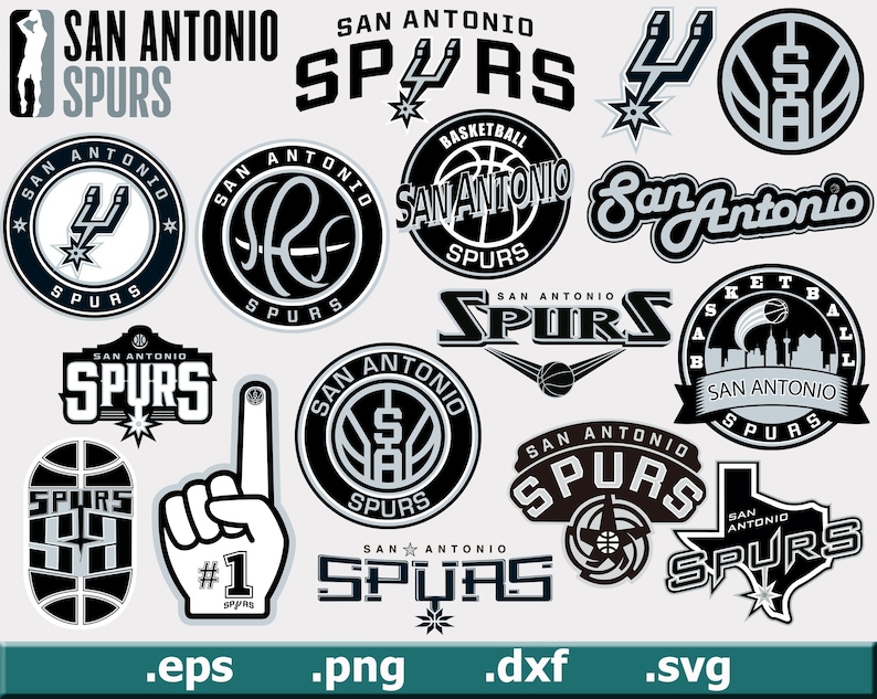 San Antonio Spurs Basketball Sport Team Images Clip Art | Etsy