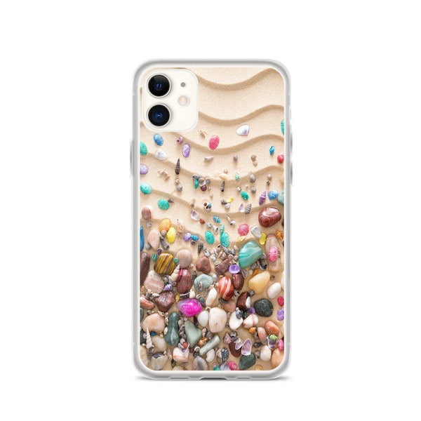 Sea Sand And Pebbles, Case for iPhone 11 11 Pro 11 Pro Max, Ocean Case for iPhone X XR XS XS Max 8 7 6/6s Plus, Protective Case