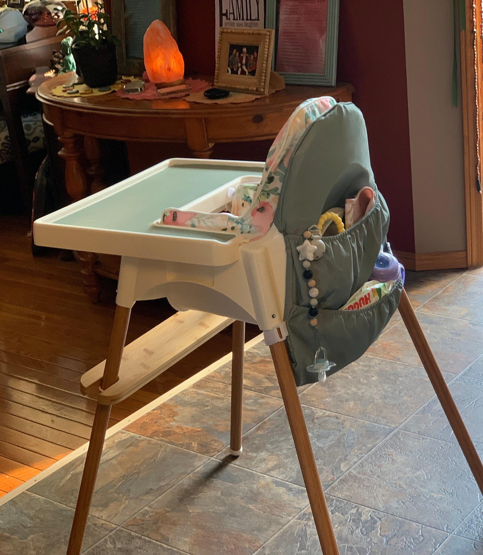 Footrest for the IKEA High Chair, Dishwasher Safe Footrest, Adjustable Foot  Rest for Antilop Highchair, Support Clamps Included 