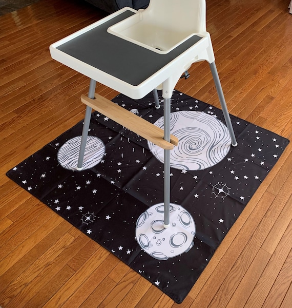 Non-Skid Wipeable Splash Mat: Kids Play & Mealtime Floor Protector