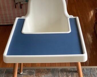 Space Blue Placemat for IKEA High Chair, Antilop Highchair Silicone Placemat, Tray Cover