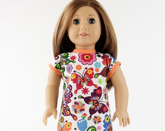 Flower Doll Dress 18 inch Doll Clothes Our Generation Doll Accessories Butterfly fits AG Toys