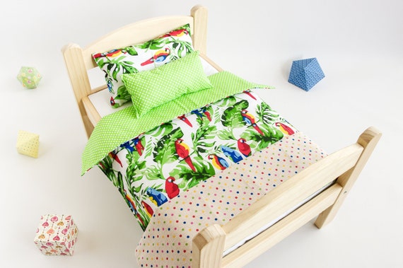 18 Inch Doll Bedding American Girl Tropical Print 18 Inch Doll Bedding American Girl