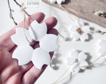 Flower pendant set for hanging | Spring | Easter | blossom | Easter bush |