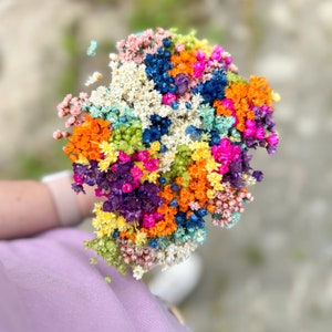 Colorful Glixia Marcela bunch mix | for decorating or directly for tying | colorful dried flowers