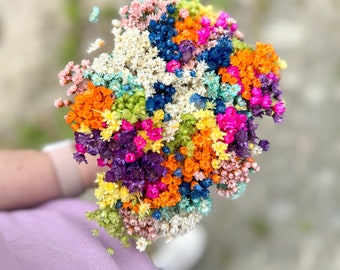 Colorful Glixia Marcela bunch mix | for decorating or directly for tying | colorful dried flowers