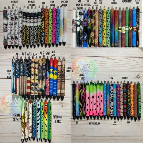 Inkjoy Glitter Personalized Pens Refillable Gel Pens Unicorn Etsy