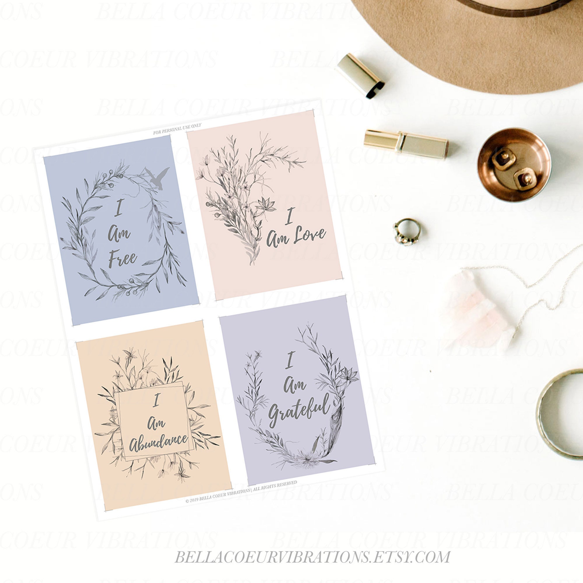 Printable Mindfulness Cards Instant Download | Etsy