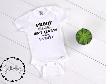 us navy baby onesie