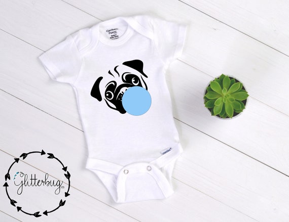 pug onesie baby