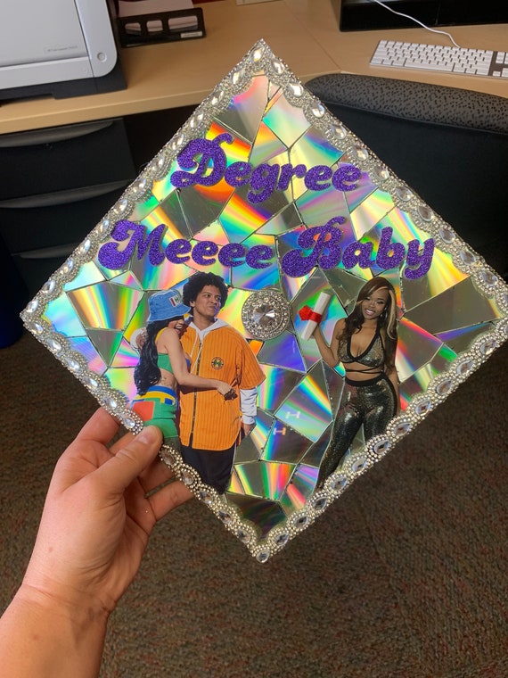 Custom Graduation Cap Topper Holographic Bling Diamond - Etsy