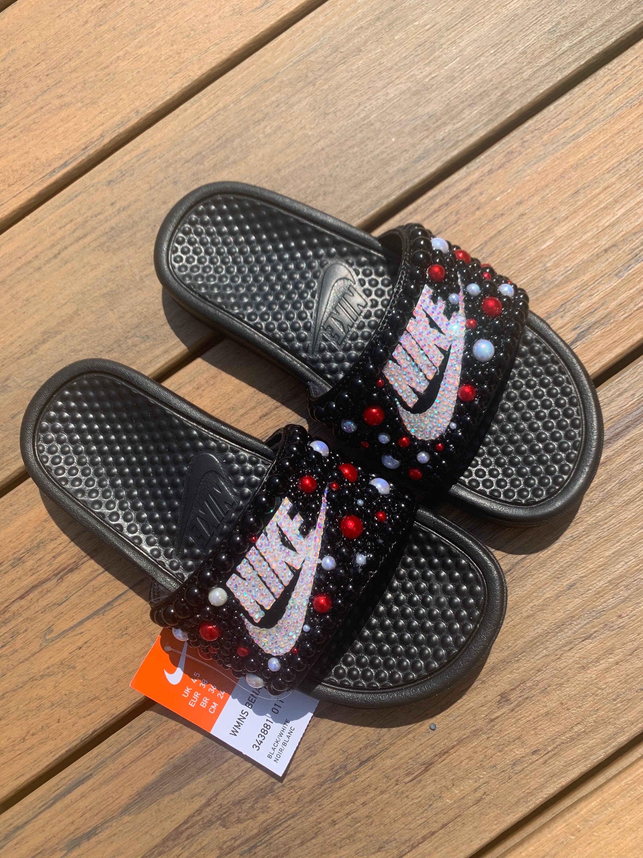 nike bling slides