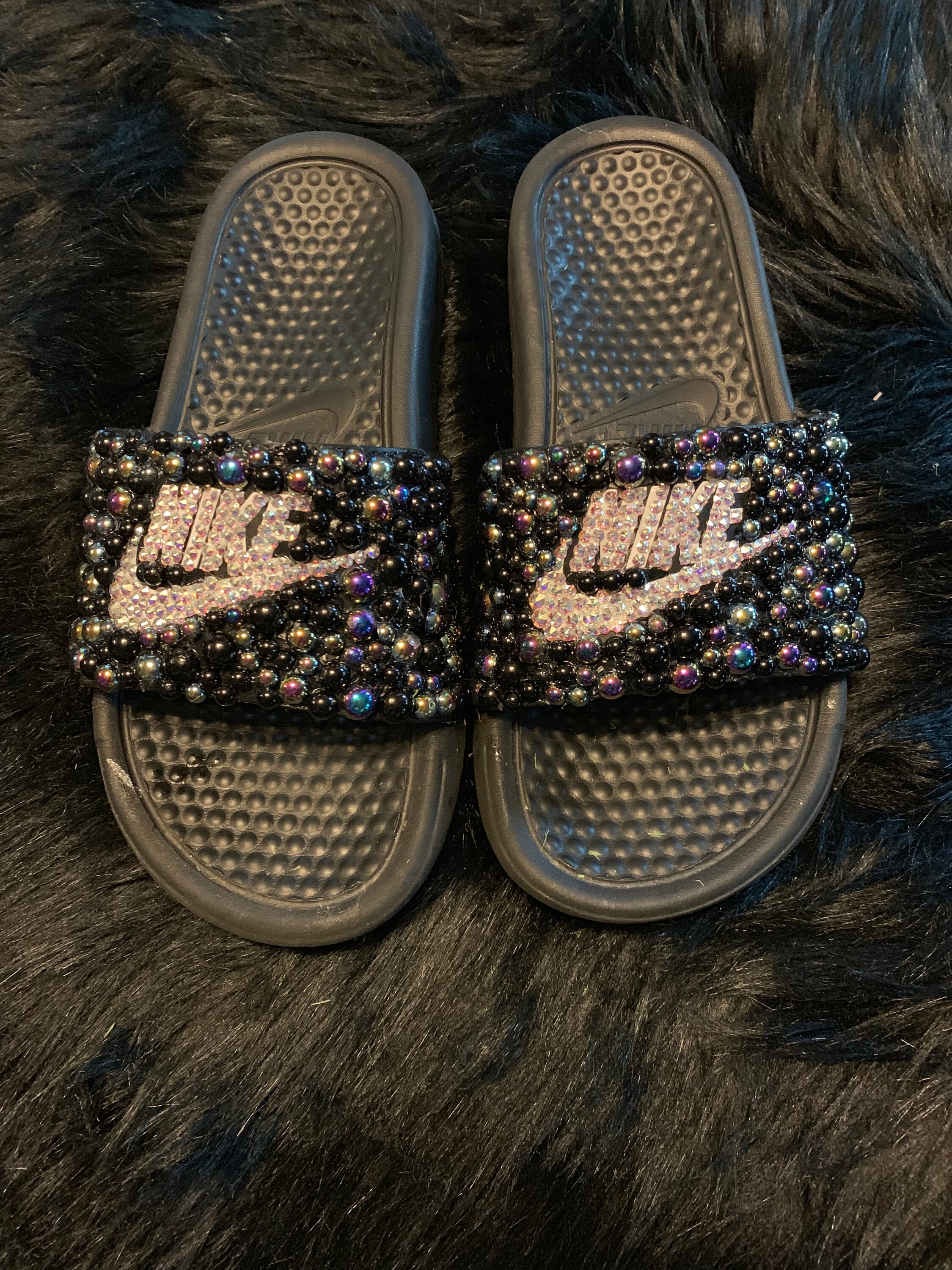 nike bling slides
