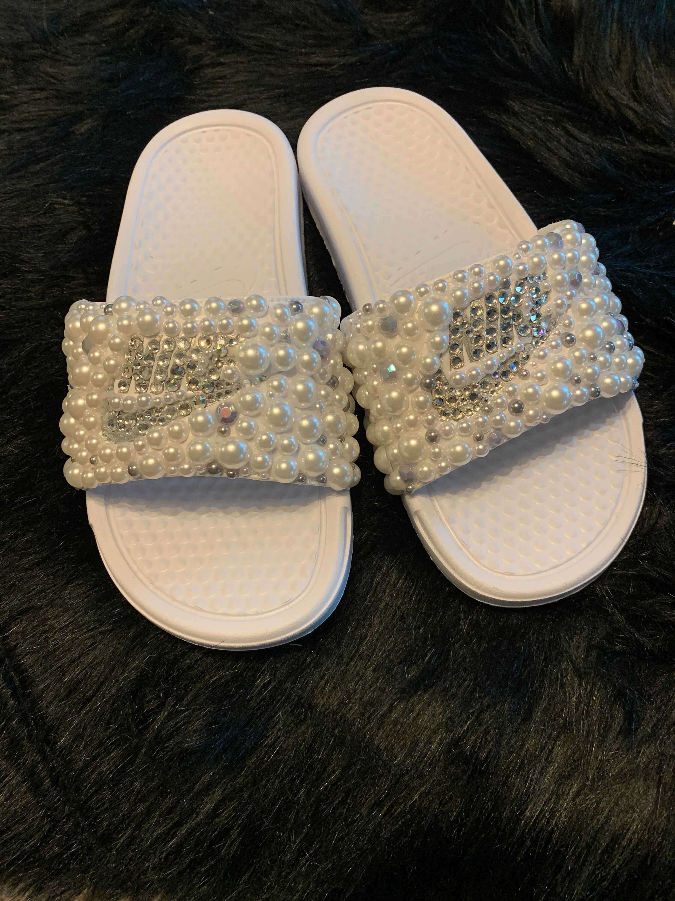 nike bling slides