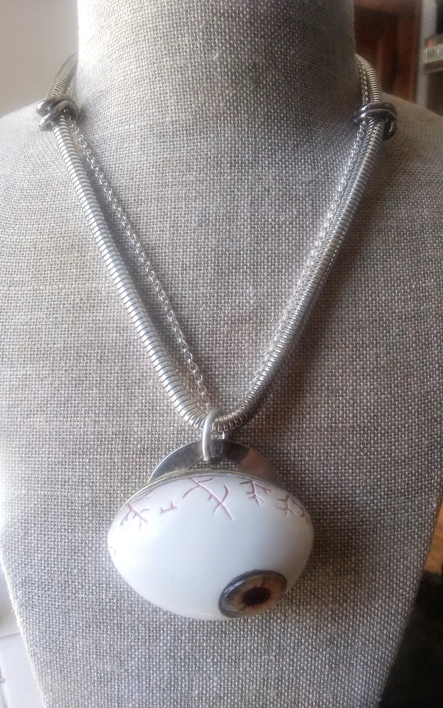 Eyeball statement necklace Etsy