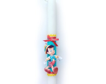 Lambada Easter Greek Easter Candle PINOCCHIO - Aromatic Lampada - Easter Gifts - Orthodox Easter Candles Handmade Lampades