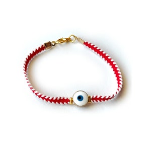 2025  Martis Bracelet Blue evil Eye / Greek Traditional Martaki, March Bracelet / Spring Bracelet  / Friendship Bracelet