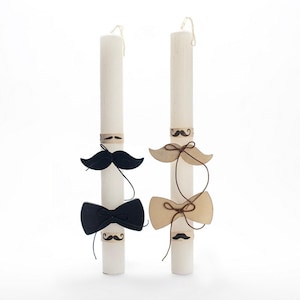 Lambada de Pascua - Bigote y pajarita de Pascua griega - Lampada aromática - Regalos de Pascua - Velas de Pascua ortodoxas Lampada hecha a mano
