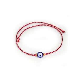 2025 Martis Armband mit Glas böser Augenperle / griechisches traditionelles Martaki, Märzarmband / Frühlingsarmband / Freundschaftsarmband