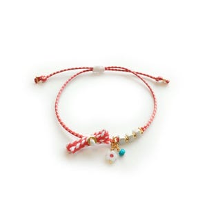 2025  Martis Bracelet Glass Daisy / Greek Traditional Martaki, March Bracelet / Spring Bracelet  / Friendship Bracelet