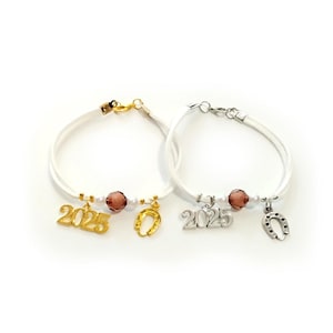Lucky Charming Bracelet 2025 złota podkowa. Lucky Charm / Gouria na szczęście / Grecki Lucky Charm, Boże Narodzenie Gouri