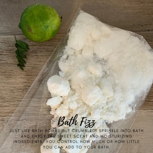 Bad Fizz-Set von 3 | Bade fizzies | Badebombe Brösel | Nieseliger Badestaub
