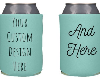 25 x Personalised Stubby Holders with bases