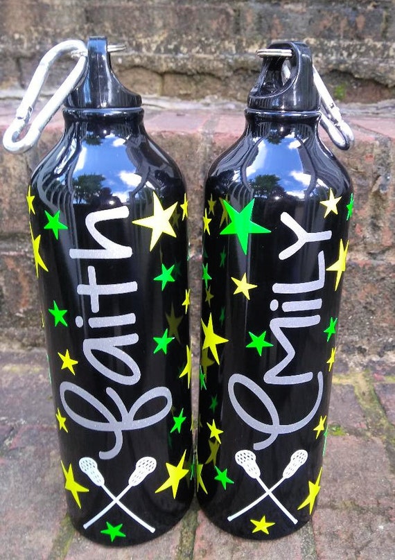 Personalized Sports Aluminum Water bottle, Lacrosse Team Gift, field