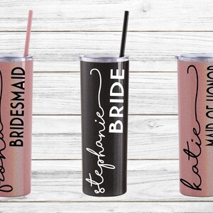 Custom Personalized Tumbler | Bridesmaid Tumbler with Straw | Vacation Cups | Bachelorette Party | Wedding | Birthday Cup | Girl&#39;s Trip