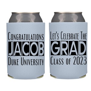 Class of 2025 Graduation Party Can Coolers, Personalized High School Graduation Party Favors, Class of 2024 College Graduate Beer Insulators