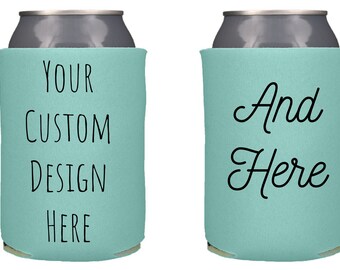 Your Custom Design Can Coolers, Your Design Personalized Wedding Can Cooler,  Anniversary Party Favor, Beer Holder, Birthday Stubby Holder