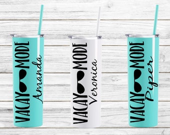Personalized Beach Vacation Tumbler , Custom Family Trip Cup , Family Vacation Pool Cup, Girls Trip Gift