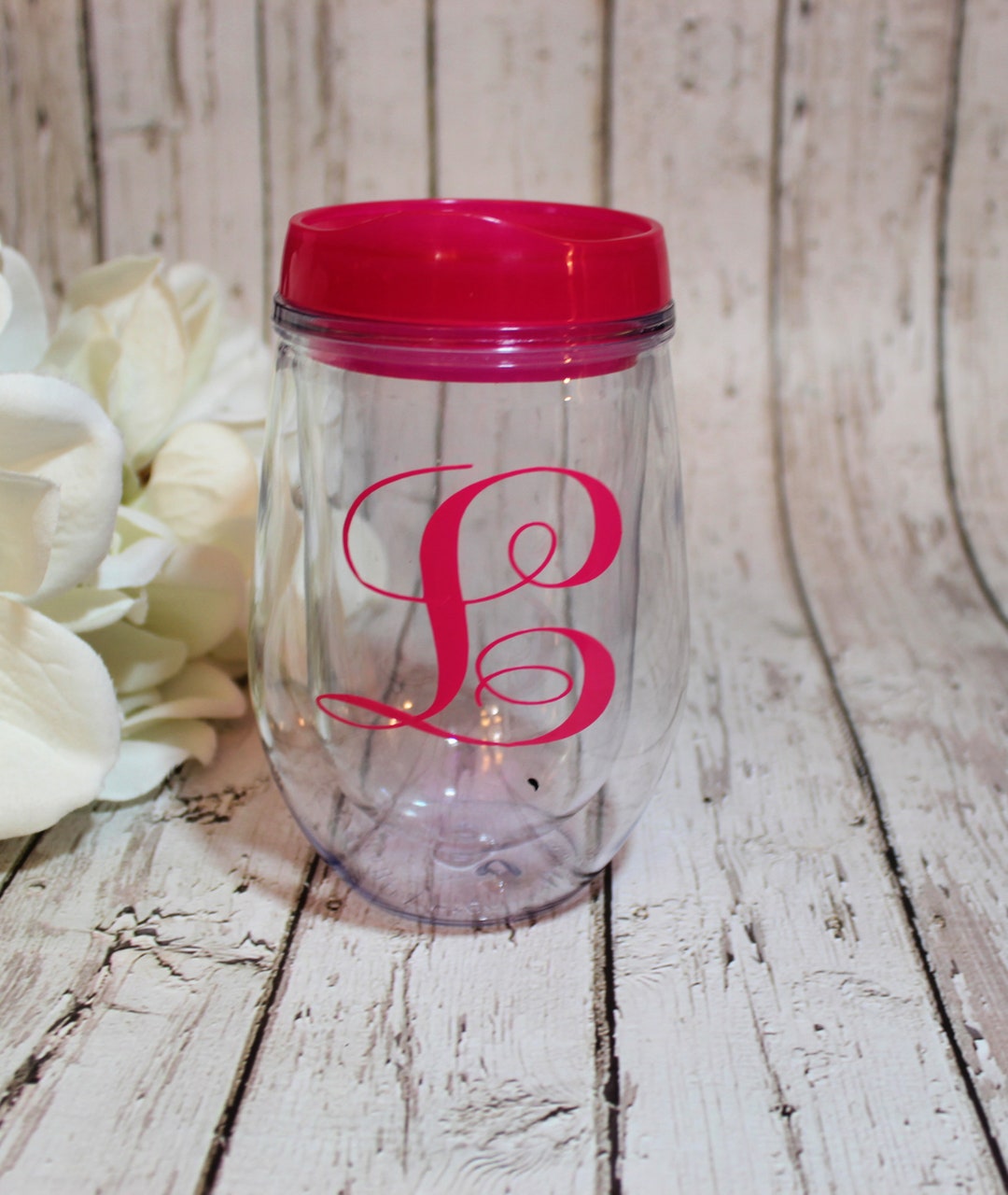 Large Initial Personalized Wine Tumbler Custom Travel Wine - Etsy