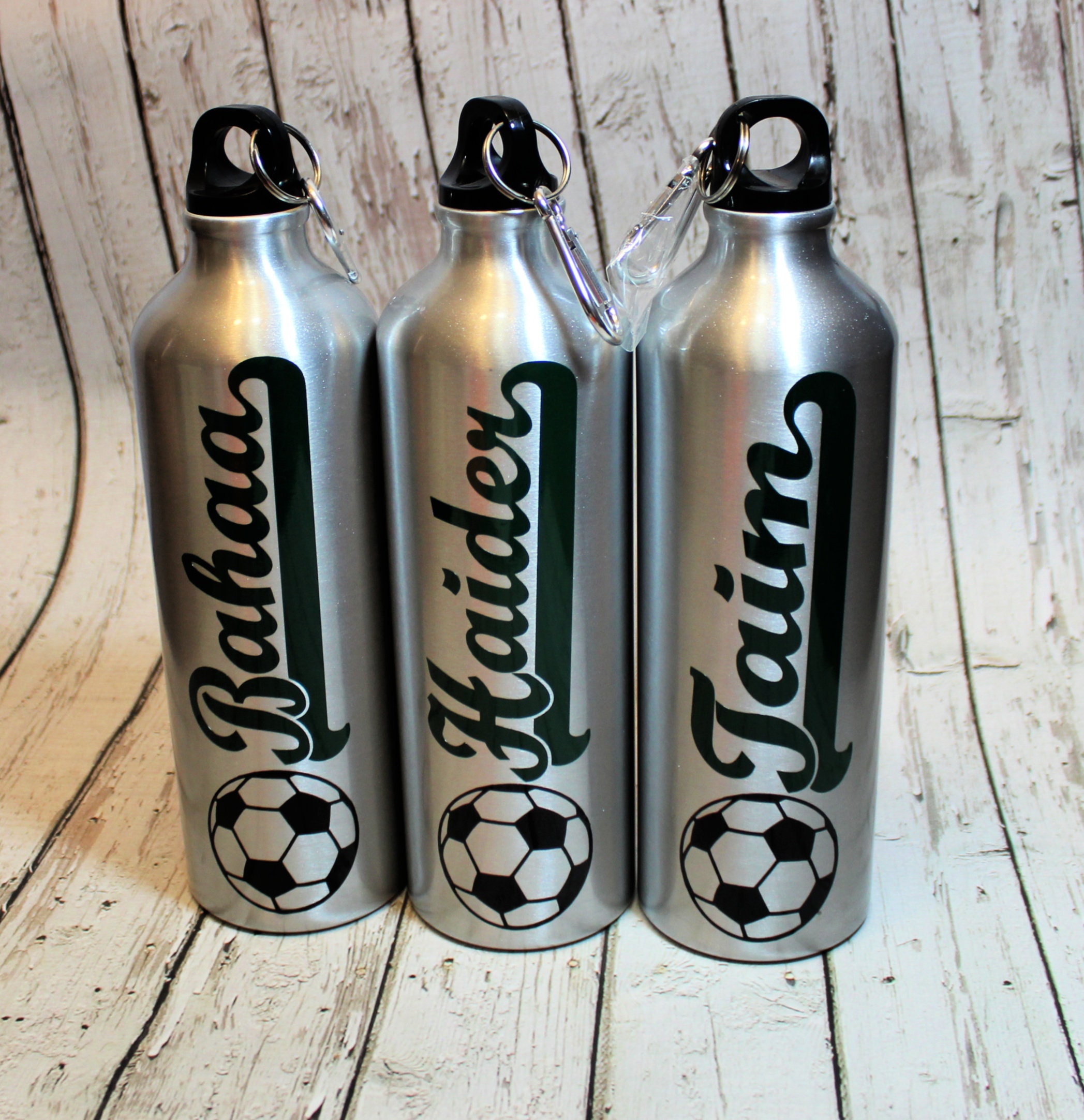 Personalized Sports Aluminum Water Bottle Soccer Team Gift Etsy