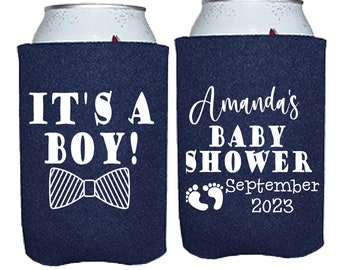It's a Boy Shower Favor,  Gender Reveal Party Favor, Baby Shower for Boy Can Coolers, Baby Reveal Party Beer Insulator, Baby Shower Favor