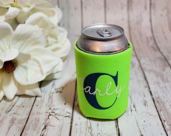 Personalized Can Coolers, Pool Can Coolers, Bridal Party Gift, Bridesmaid Can Coolers, Bachelorette Party Favor Il_570xn