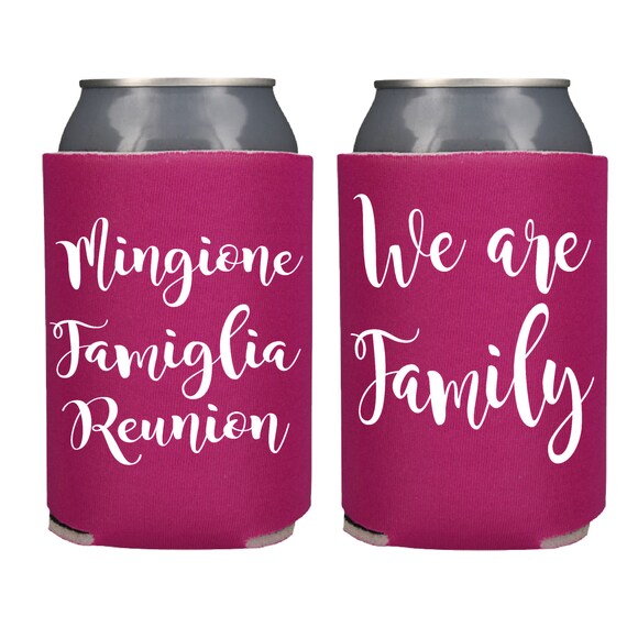 We Are Family Can Coolers, Family Reunion Party Favor, Family Vacation Gift, Family Party Beer Huggers Il_570xn