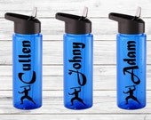 Personalized Karate Plastic Water Bottle, Personalized Ninja Birthday Party Favor, Custom Ninja Water Bottle, Custom Karate Water Bottle Il_170x135