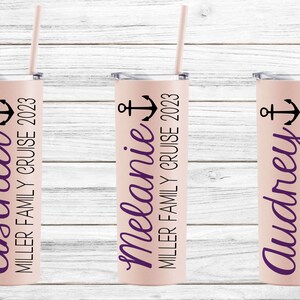 Personalized Family Vacation Tumblers, Girls Trip Cups, Family Beach Trip Cups, Cruise Tumblers, Destination Wedding, Girls Weekend