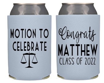 Law School Graduation Party Favor, Graduation Can Cooler, Graduation Gift, Law School Grad Can Coolers, Class of 2024